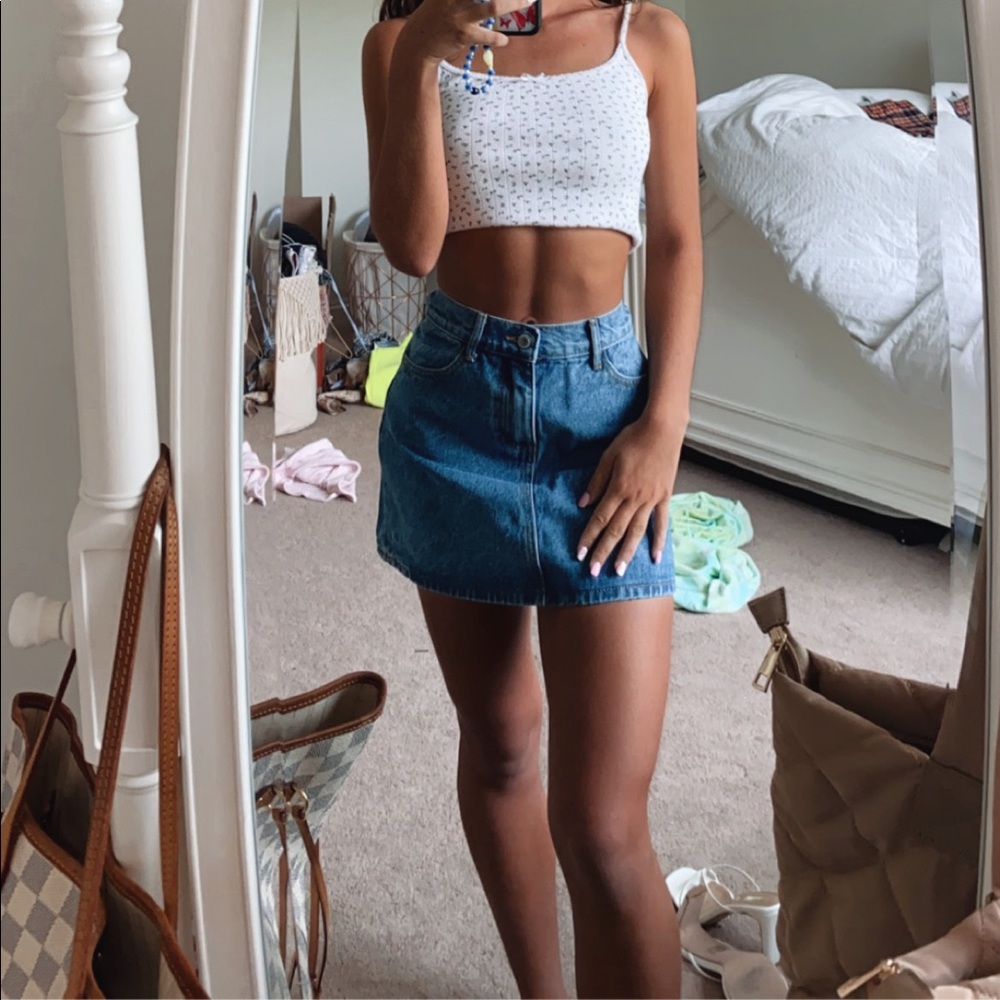 Brandy Melville jean skirt